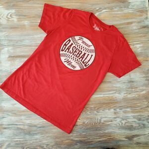 Rally Girls Fitted T-shirt "Baseball Mom" Women's Size Large